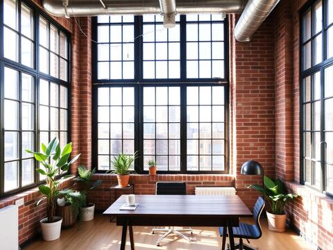 Modern co-working office space